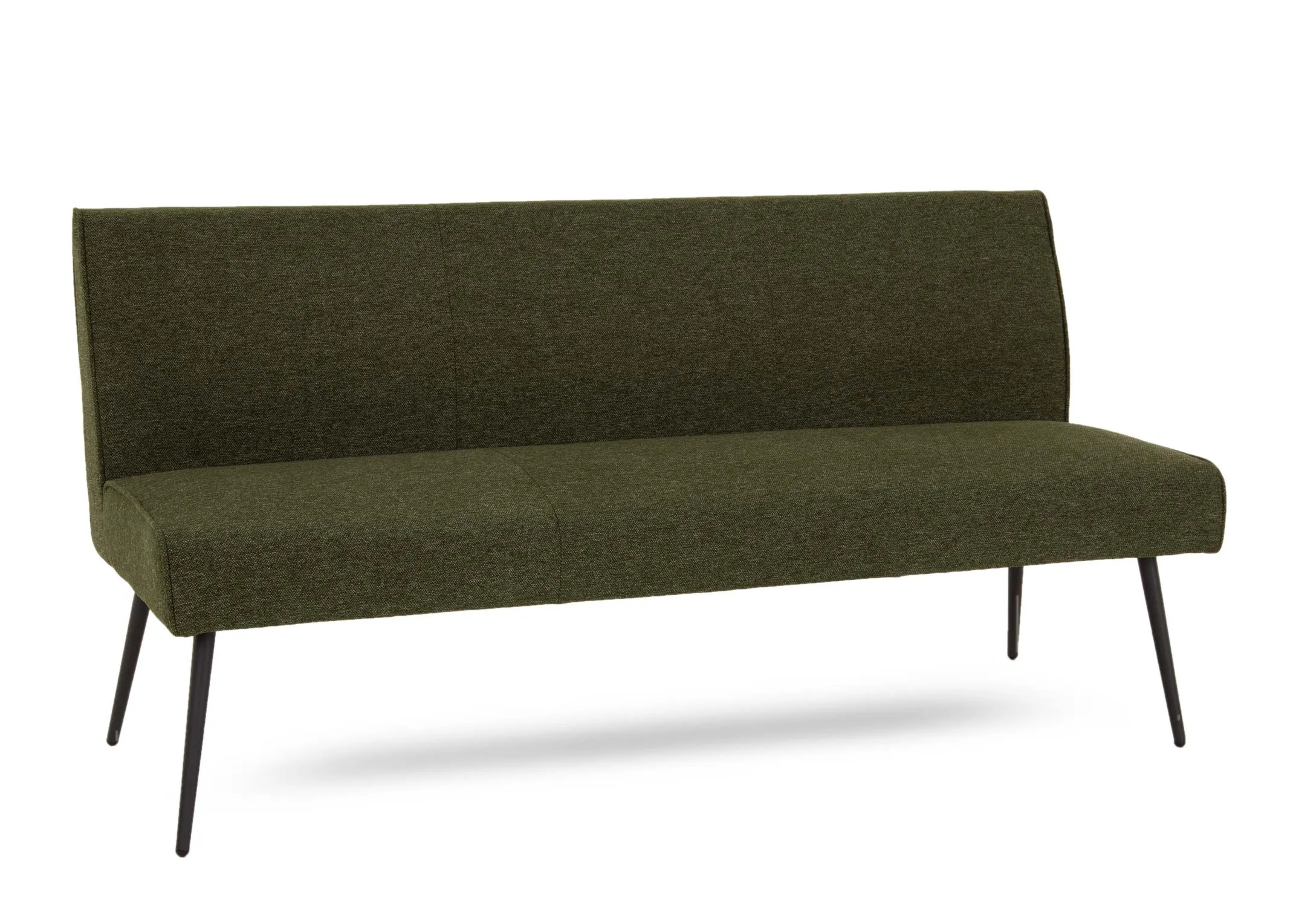 Green Fabric Dining Bench with Back - Decker - EZ Living Furniture